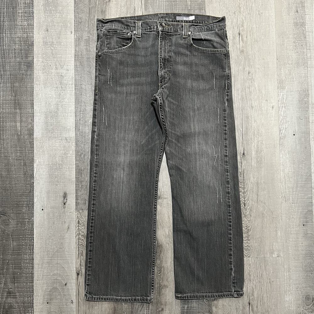 VTG Levis Silvertab Bootcut Jeans Mens Faded Grey Y2K Flared Skater Size 36x30